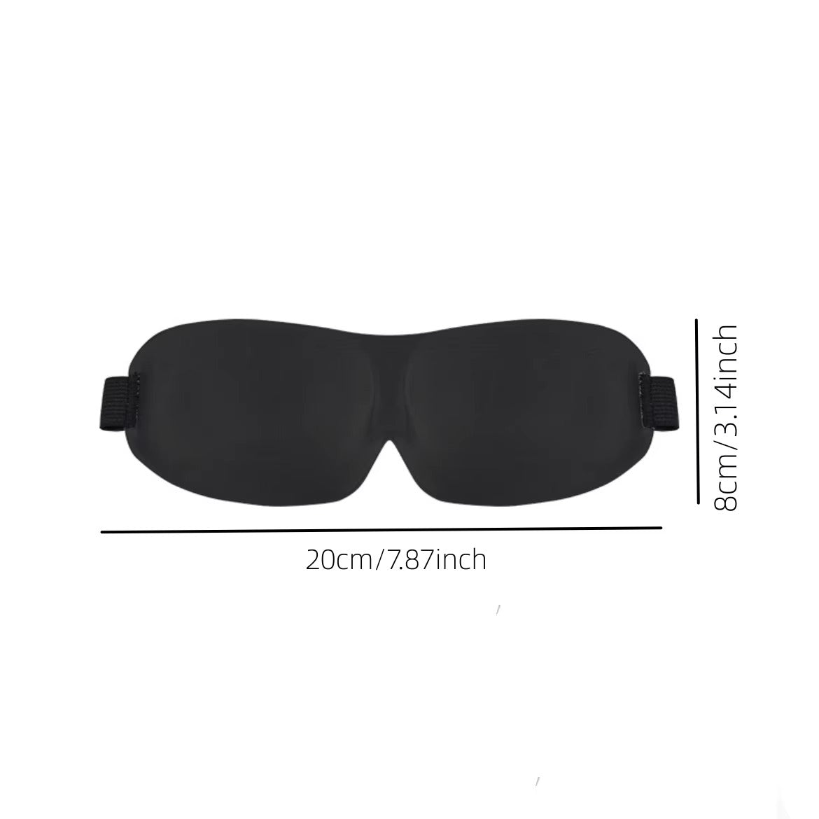 3D Contoured Sleep Eye Mask | 100% Light Blocking Blackout Mask | Best Eye Mask for Sleeping, Travel & Yoga