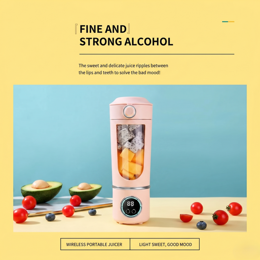 Portable Blender for Shakes and Smoothies | 700ML Mini Personal Juice Maker | 12-Blades Fast Mixing 2-in-1 Blender Bottle