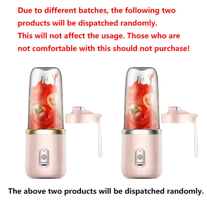 Portable Blender | USB Rechargeable Personal Mini Juicer Cup | Travel Handheld Smoothie Maker & Water Bottle Blender