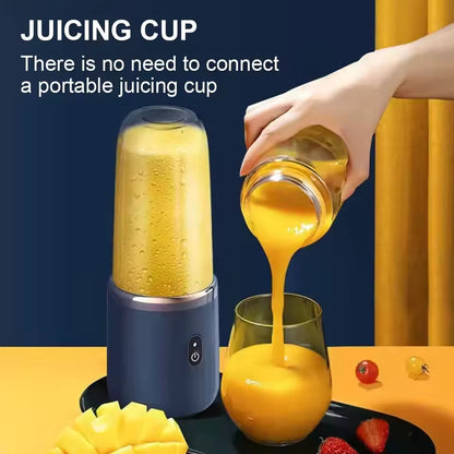 Portable Blender | USB Rechargeable Personal Mini Juicer Cup | Travel Handheld Smoothie Maker & Water Bottle Blender