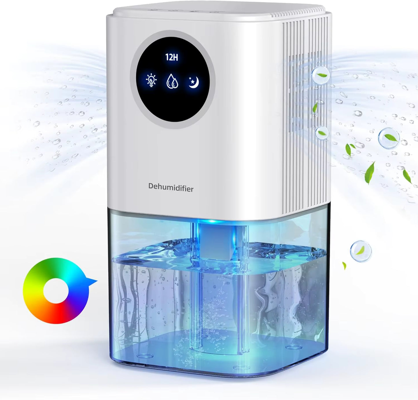 Portable Dehumidifier for Home | 35oz Quiet Small Dehumidifier for Bedroom & Bathroom | Air Dryer for Mould & Clothes