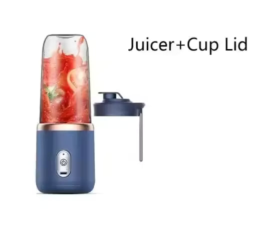Portable Blender | USB Rechargeable Personal Mini Juicer Cup | Travel Handheld Smoothie Maker & Water Bottle Blender