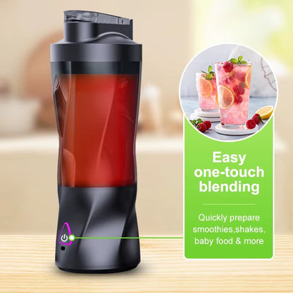 700ML Portable Blender | Electric Juicer Cup | USB Rechargeable Smoothie Maker | Personal Mini Mixer for Shakes & Juice | Travel & Outdoor Gym Bottle