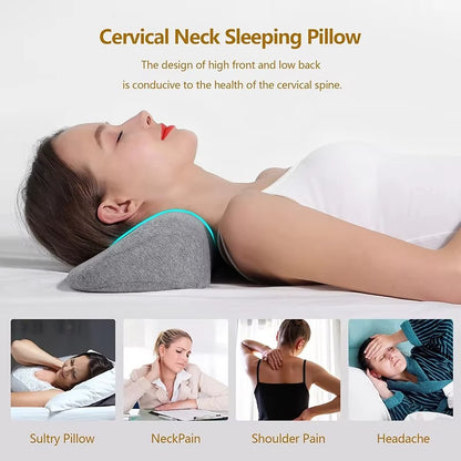 Cervical Pillow for Neck Pain Relief | Ergonomic Memory Foam Contour Pillow | Orthopedic Neck Support for Side Sleepers