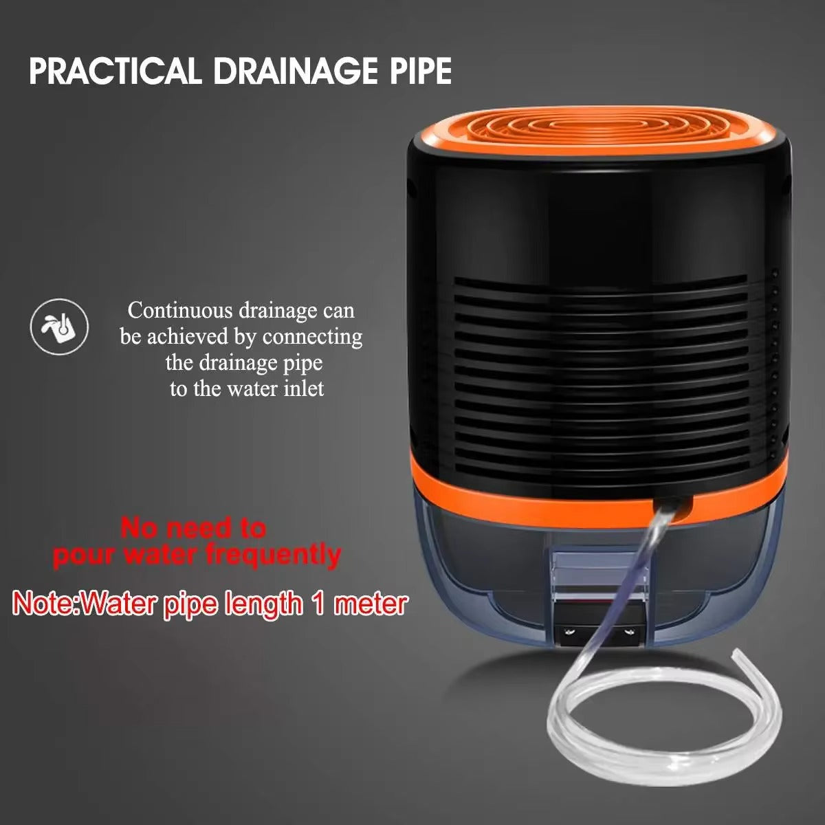 Portable Air Purifier & Dehumidifier | 800ml Small Dehumidifier for Home | Anti-Mould Air Dryer for Bedroom & Bathroom