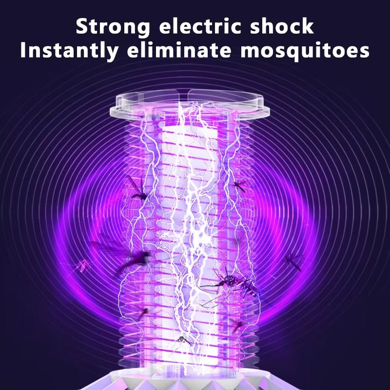2-in-1 Electric Mosquito Killer & Camping Lantern | USB Rechargeable Bug Zapper | Portable Indoor & Outdoor Pest Control | High-Voltage Safety Grid