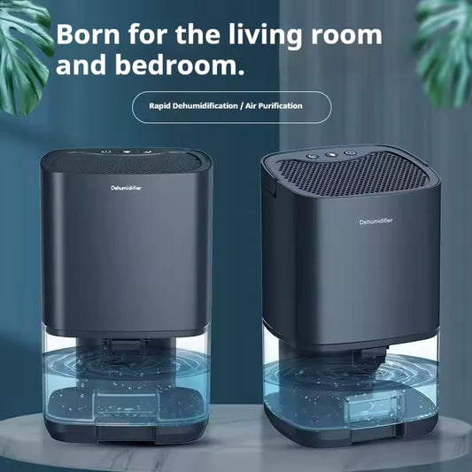 Portable Dehumidifier for Home | Quiet Small Dehumidifier for Bedroom & Office | Air Dryer for Clothes