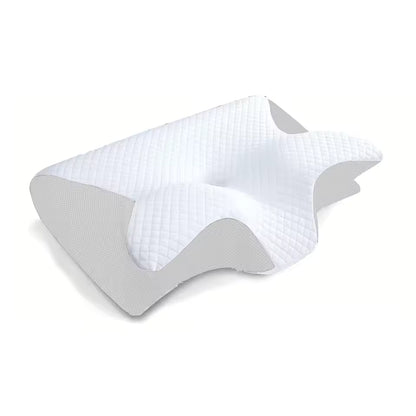 Butterfly Ergonomic Cervical Neck Pillow | Best Memory Foam Pillow for Neck Pain Relief | Orthopedic Contour Bed Pillow | Slow Rebound Support