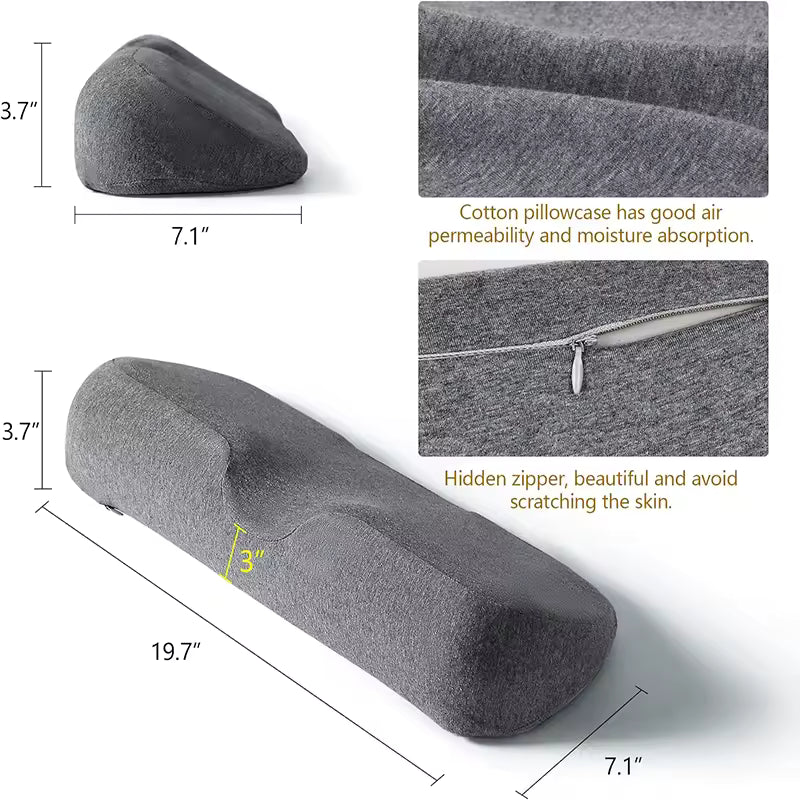 Cervical Pillow for Neck Pain Relief | Ergonomic Memory Foam Contour Pillow | Orthopedic Neck Support for Side Sleepers