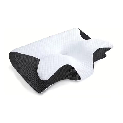 Butterfly Ergonomic Cervical Neck Pillow | Best Memory Foam Pillow for Neck Pain Relief | Orthopedic Contour Bed Pillow | Slow Rebound Support