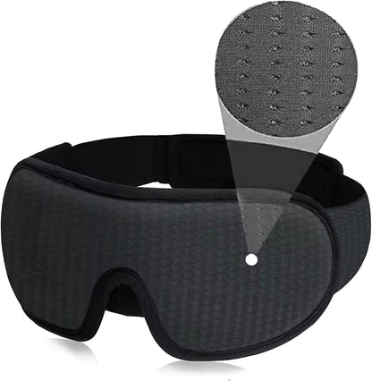 3D Sleep Eye Mask | 100% Light Blockout Sleeping Mask | Soft Padded 3D Eye Shade & Blindfold
