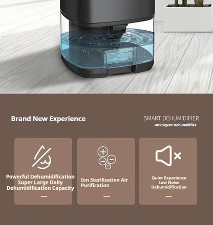 Portable Dehumidifier for Home | Quiet Small Dehumidifier for Bedroom & Office | Air Dryer for Clothes