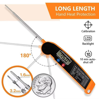 Digital Meat Thermometer for Cooking | Steak & BBQ Food Probe | Kitchen Electronic Oven Thermometer